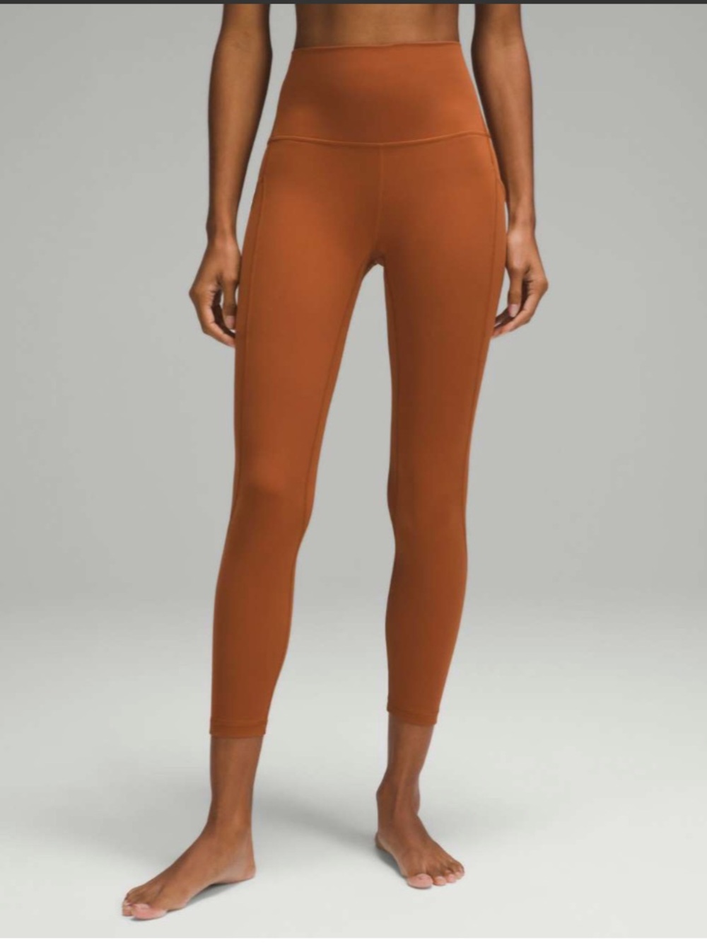 Lululemon Align High-Rise Pant with Pockets 25" Sable Brown Size 0 XS Yoga